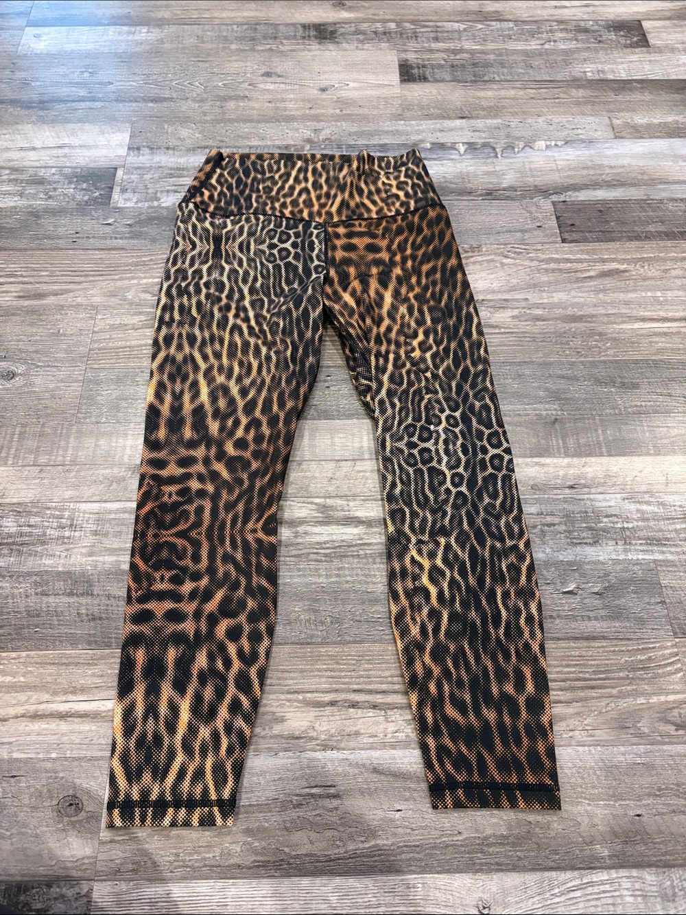 Yogalicious Leopard Print Leggings - Black & Brown